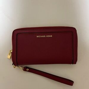Michael Kors red wallet